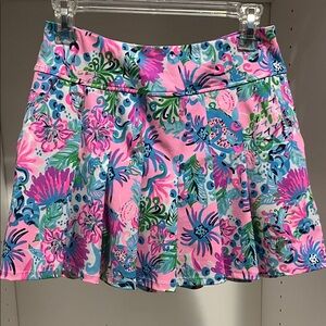Lilly Pulitzer golf/tennis skirt w/ pockets - size 0